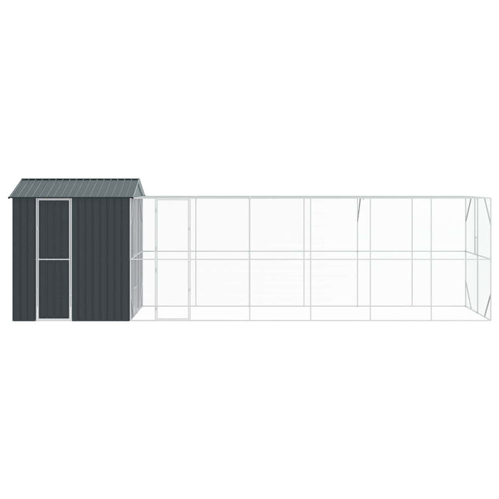 Cușcă pentru păsări Antracit 824 x 208 x 247 cm Oțel Galvanizat - WALTI WALTI