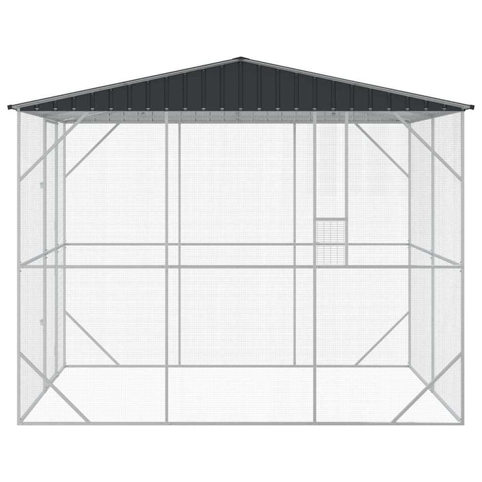 Cușcă pentru păsări Antracit 227 x 310 x 247 cm Oțel galvanizat - WALTI WALTI