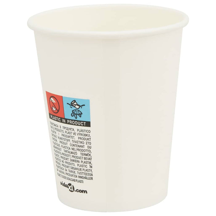 Cești de cafea din hârtie cu capace 1000 buc 8oz 200ml - WALTI WALTI