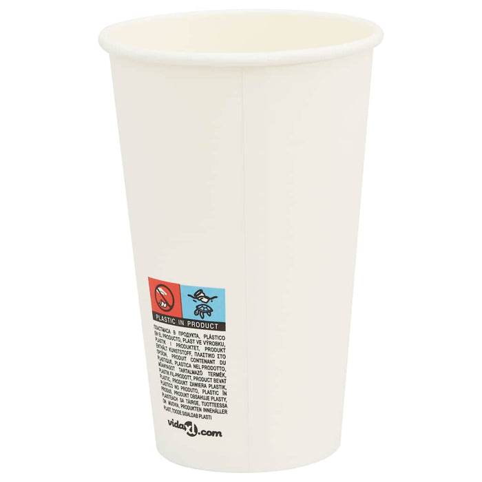 Cești de cafea din hârtie cu capace 1000 buc 16 oz 400 ml - WALTI WALTI