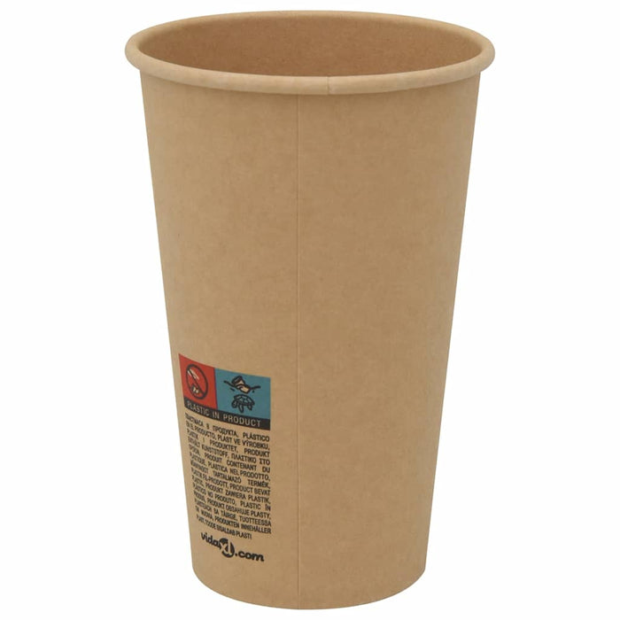 Cești de cafea din hârtie cu capace 1000 buc 16 oz 400 ml - WALTI WALTI