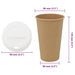 Cești de cafea din hârtie cu capace 1000 buc 16 oz 400 ml - WALTI WALTI