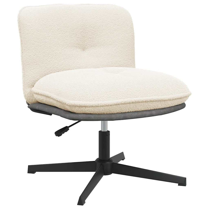 Scaun de birou pivotant, crem, material textil - WALTI WALTI