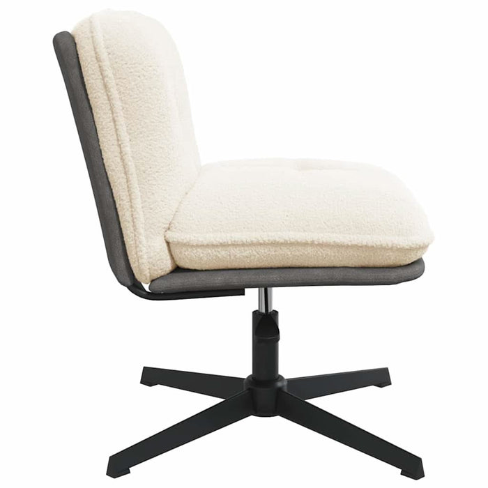 Scaun de birou pivotant, crem, material textil - WALTI WALTI