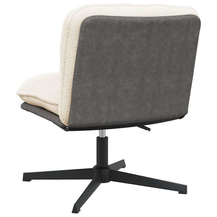 Scaun de birou pivotant, crem, material textil - WALTI WALTI
