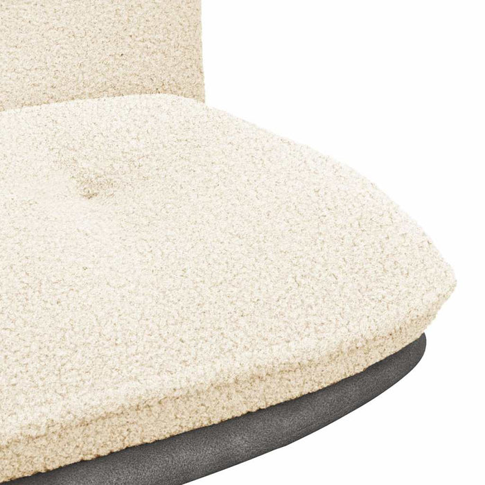 Scaun de birou pivotant, crem, material textil - WALTI WALTI