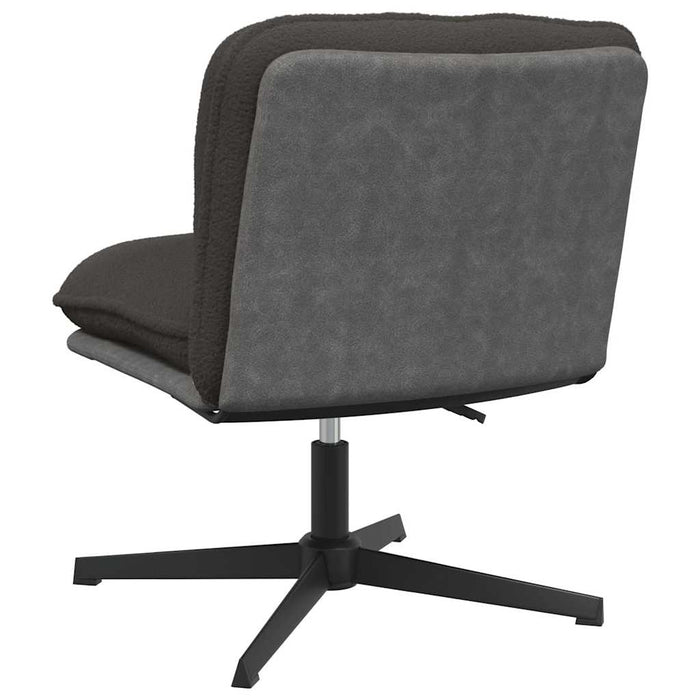 Scaun de birou pivotant, gri închis, material textil - WALTI WALTI
