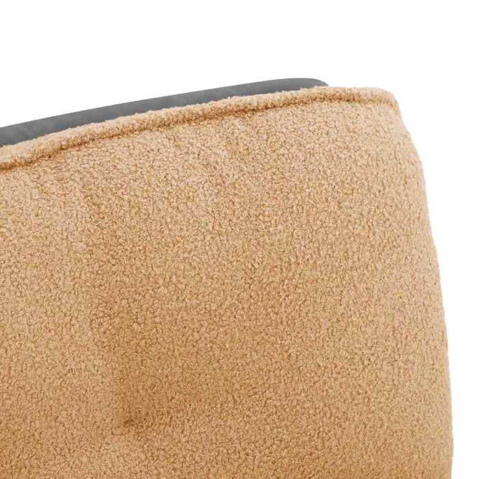 Scaun de birou pivotant, bej, material textil - WALTI WALTI