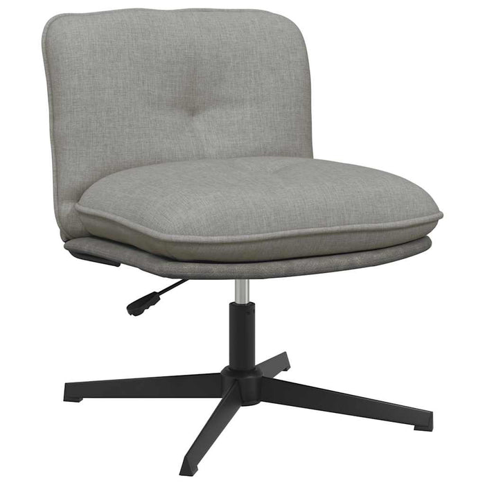 Scaun de birou pivotant, gri deschis, material textil - WALTI WALTI
