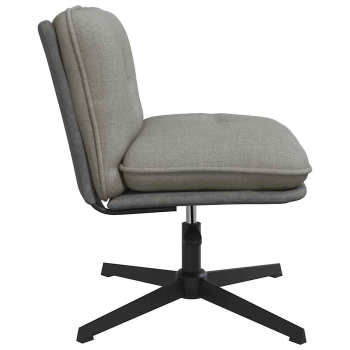 Scaun de birou pivotant, gri deschis, material textil - WALTI WALTI