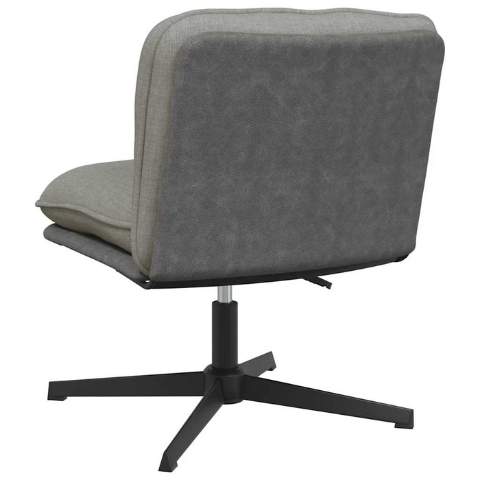 Scaun de birou pivotant, gri deschis, material textil - WALTI WALTI