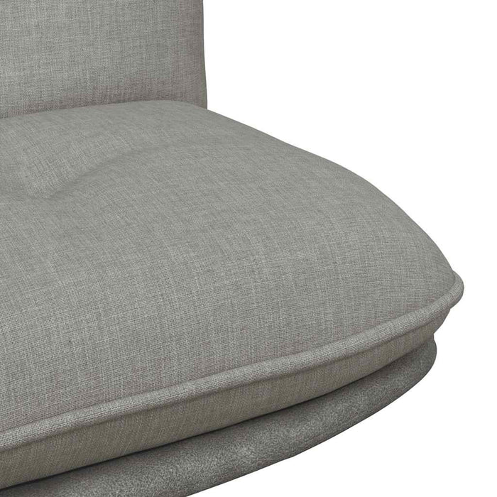 Scaun de birou pivotant, gri deschis, material textil - WALTI WALTI