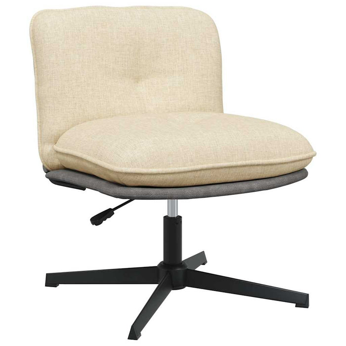 Scaun de birou pivotant, crem, material textil - WALTI WALTI
