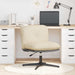Scaun de birou pivotant, crem, material textil - WALTI WALTI