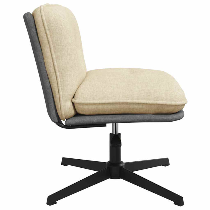 Scaun de birou pivotant, crem, material textil - WALTI WALTI