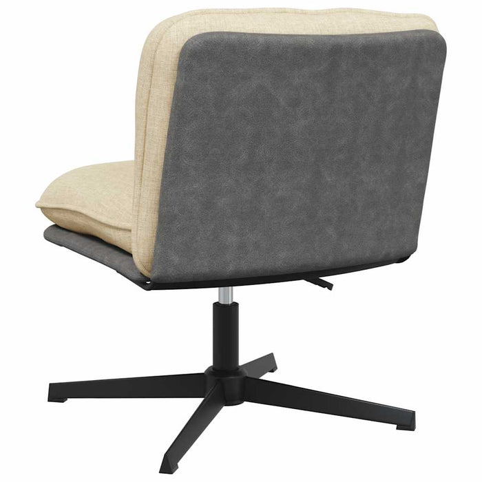 Scaun de birou pivotant, crem, material textil - WALTI WALTI