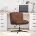 Scaun de birou pivotant, maro, material textil - WALTI WALTI