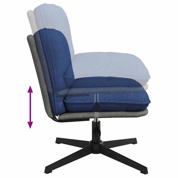 Scaun de birou pivotant, albastru, material textil - WALTI WALTI