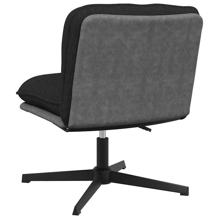 Scaun de birou pivotant, negru, material textil - WALTI WALTI