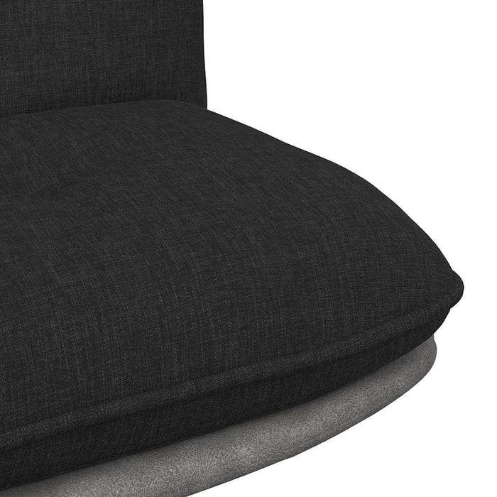 Scaun de birou pivotant, negru, material textil - WALTI WALTI
