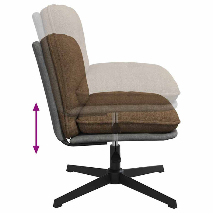 Scaun de birou pivotant, gri taupe, material textil - WALTI WALTI
