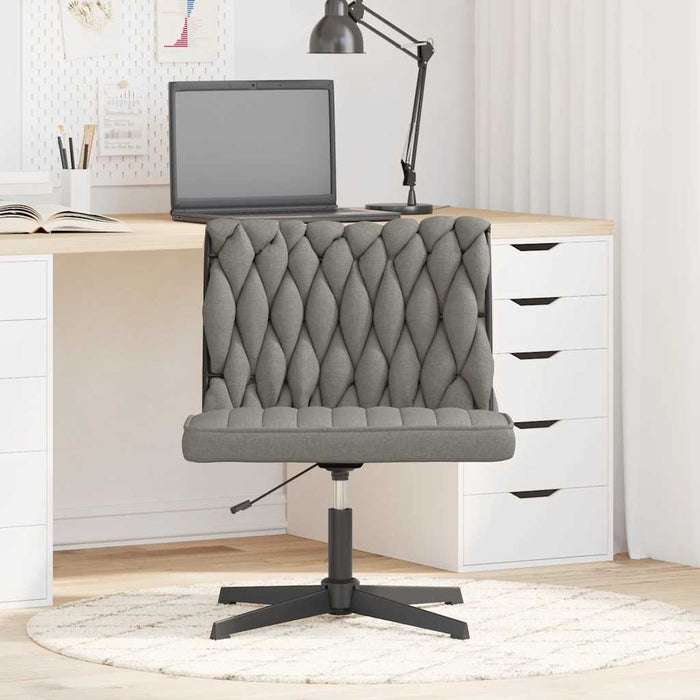 Scaun de birou pivotant, gri deschis, material textil - WALTI WALTI