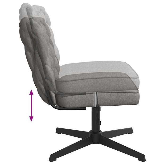 Scaun de birou pivotant, gri deschis, material textil - WALTI WALTI