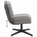 Scaun de birou pivotant, gri deschis, material textil - WALTI WALTI