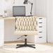 Scaun de birou pivotant, crem, material textil - WALTI WALTI