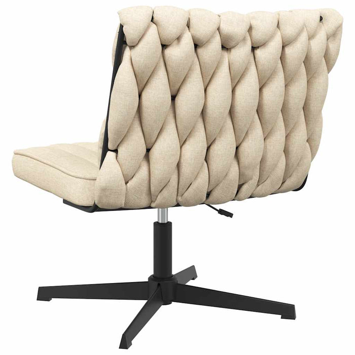 Scaun de birou pivotant, crem, material textil - WALTI WALTI