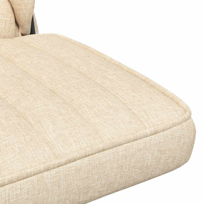 Scaun de birou pivotant, crem, material textil - WALTI WALTI