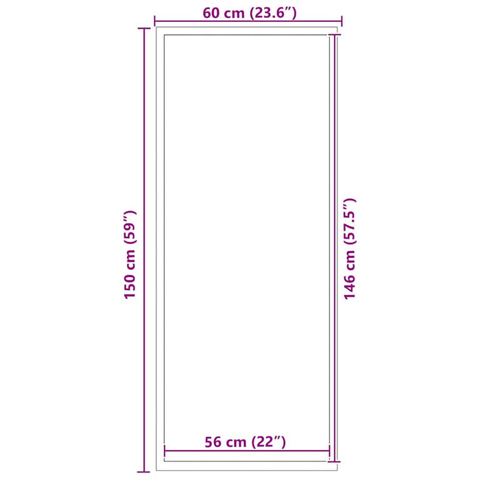 Covoraș de intrare Negru 60 x 150 cm Polipropilenă - WALTI WALTI