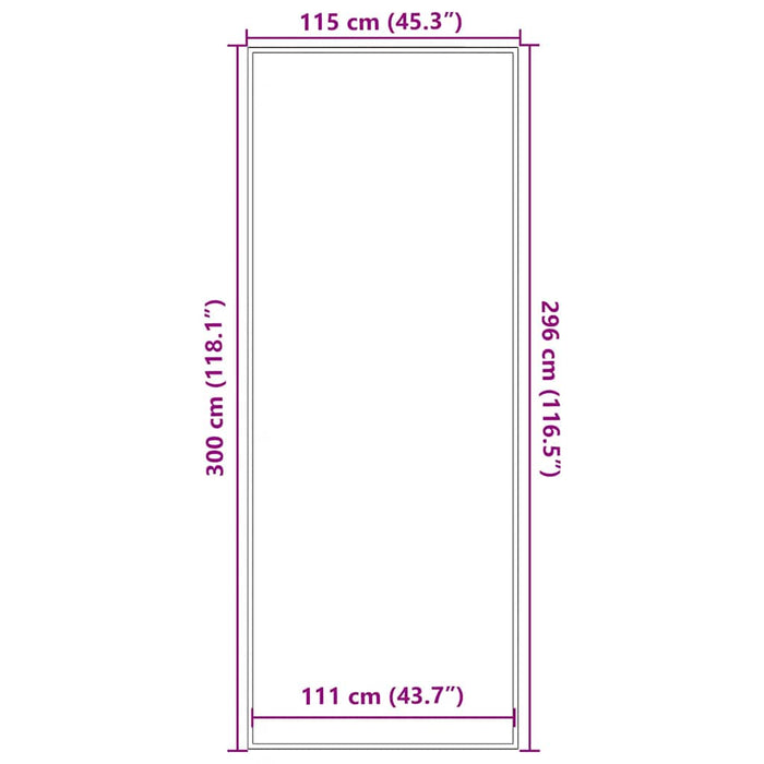 Covoraș antracit 115x300 cm - WALTI WALTI
