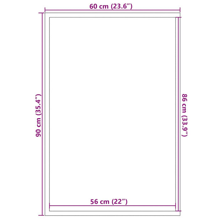 Preș gri 60x90 cm - WALTI WALTI