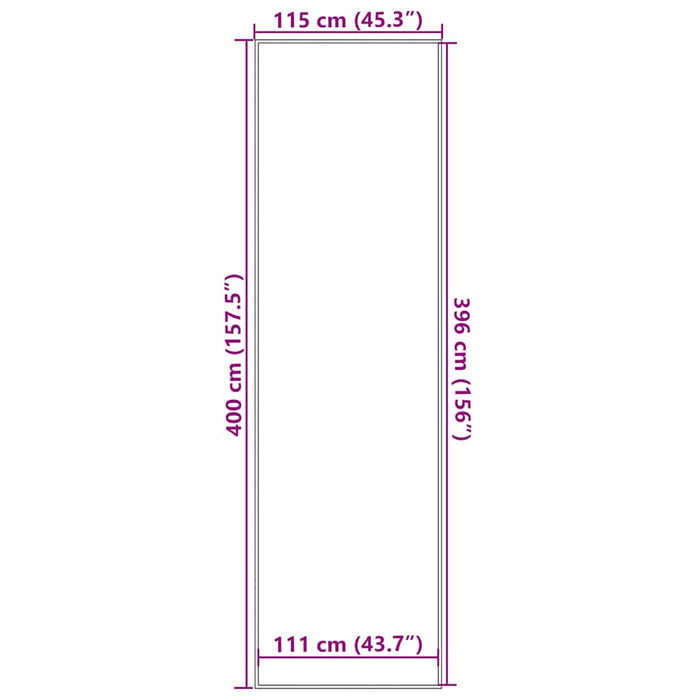 Preș gri 115x400 cm - WALTI WALTI