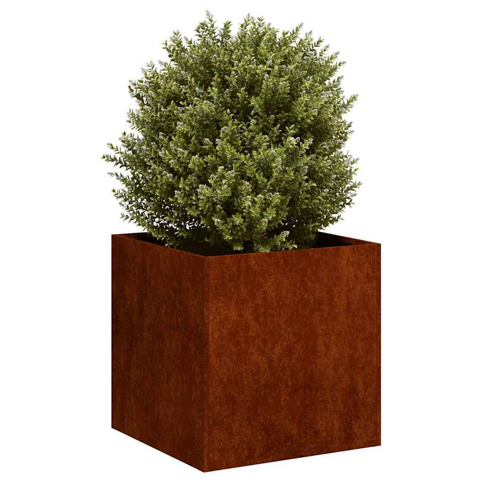 Jardinieră Rusty 40x40x40 cm Oțel pentru intemperii - WALTI WALTI