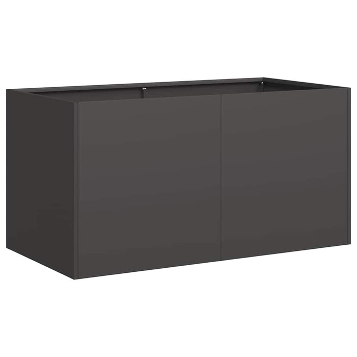 Jardinier negru 80x40x40 cm Oțel laminat la rece - WALTI WALTI
