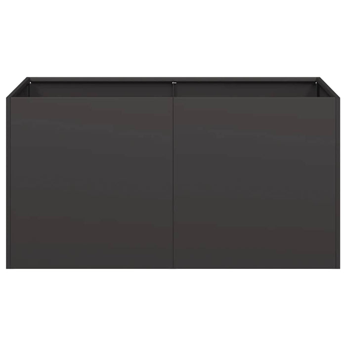 Jardinier negru 80x40x40 cm Oțel laminat la rece - WALTI WALTI