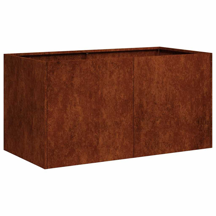Jardinieră Rusty 80x40x40 cm Oțel pentru intemperii - WALTI WALTI
