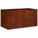 Jardinieră Rusty 80x40x40 cm Oțel pentru intemperii - WALTI WALTI
