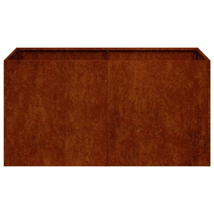 Jardinieră Rusty 80x40x40 cm Oțel pentru intemperii - WALTI WALTI