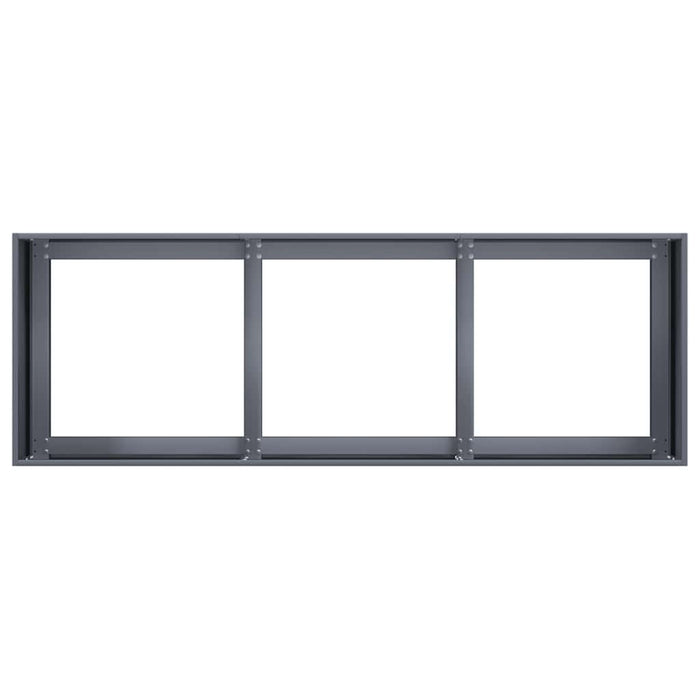 Jardinieră antracit 120x40x40 cm oțel laminat la rece - WALTI WALTI