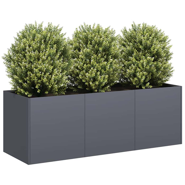 Jardinieră antracit 120x40x40 cm oțel laminat la rece - WALTI WALTI