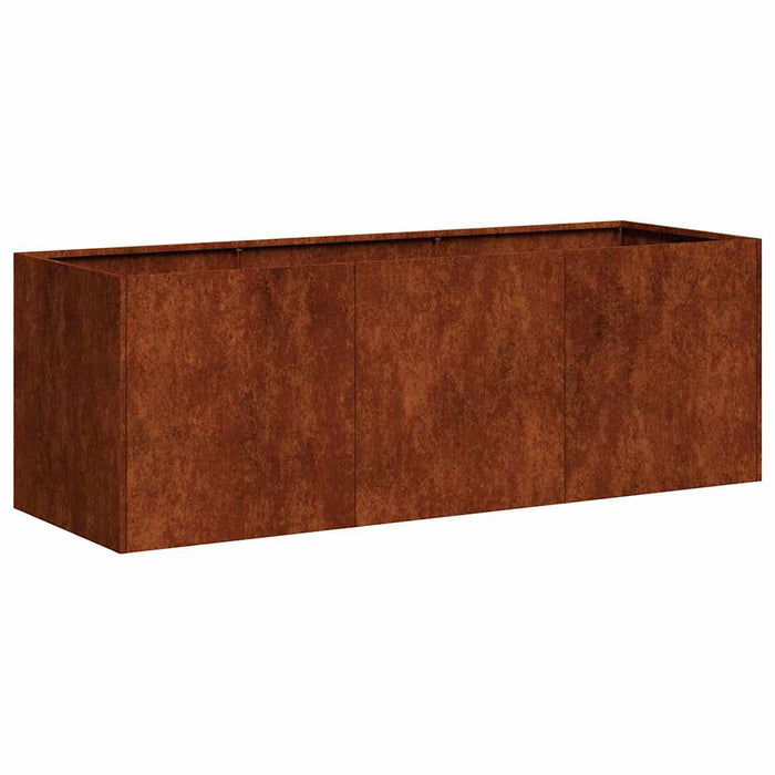 Jardinieră Rusty 120x40x40 cm Oțel pentru intemperii - WALTI WALTI