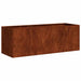 Jardinieră Rusty 120x40x40 cm Oțel pentru intemperii - WALTI WALTI