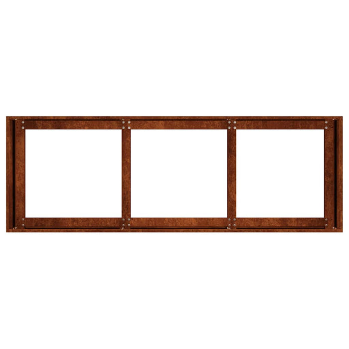 Jardinieră Rusty 120x40x40 cm Oțel pentru intemperii - WALTI WALTI