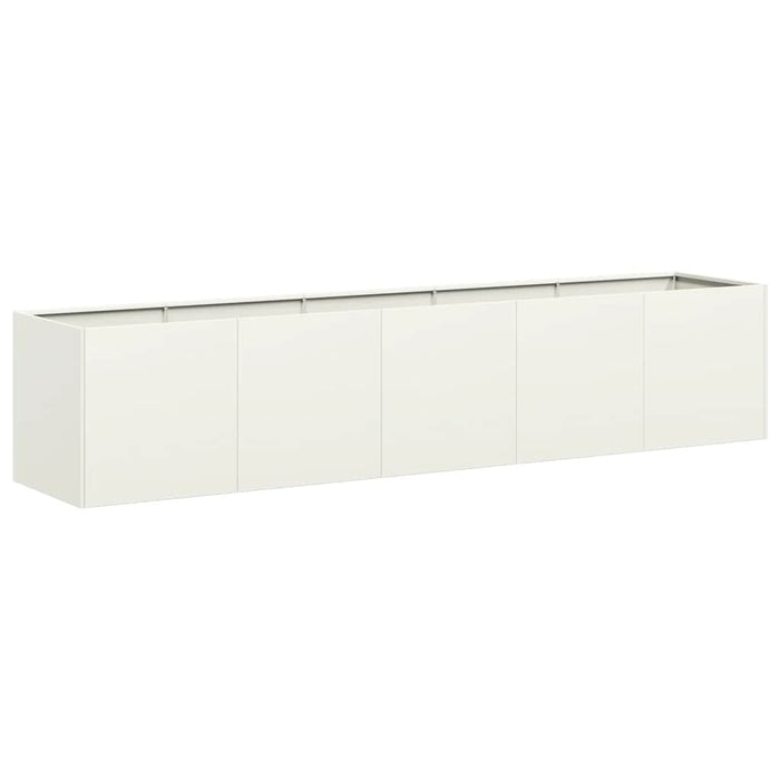 Jardinier alb 200x40x40 cm Oțel laminat la rece - WALTI WALTI