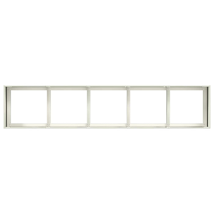 Jardinier alb 200x40x40 cm Oțel laminat la rece - WALTI WALTI