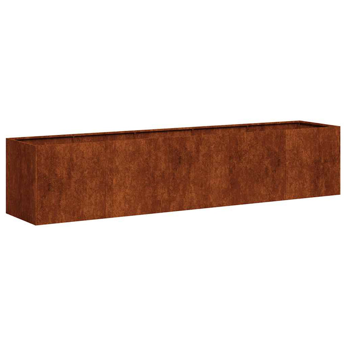Jardinieră Rusty 200x40x40 cm Oțel pentru intemperii - WALTI WALTI