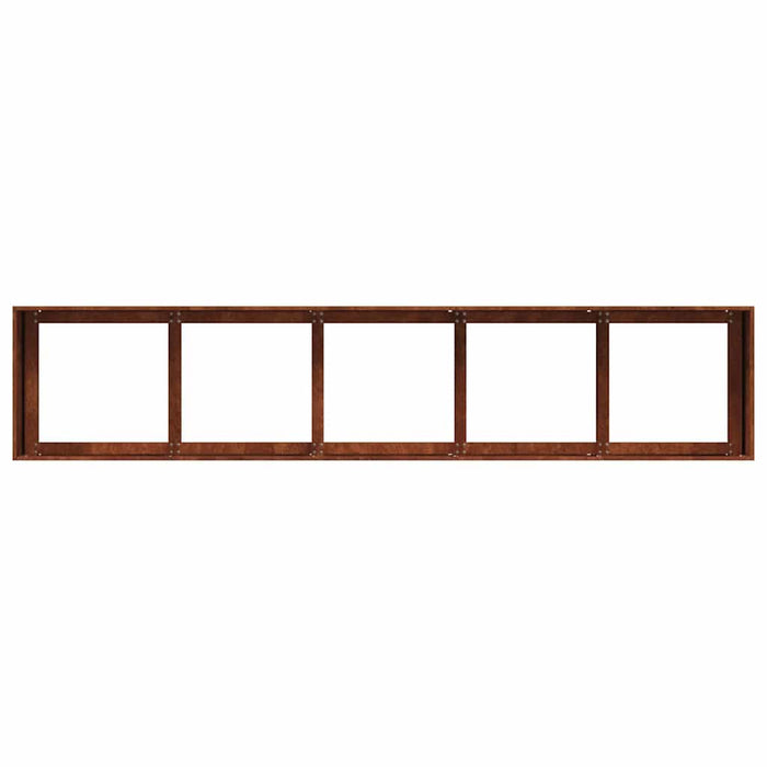 Jardinieră Rusty 200x40x40 cm Oțel pentru intemperii - WALTI WALTI